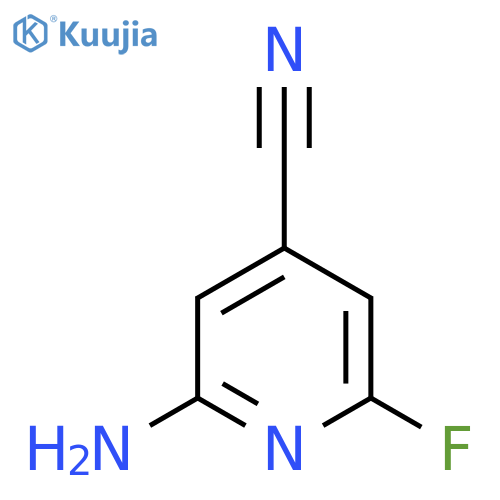 2-Amino-6-fluoroisonicotinonitrile structure