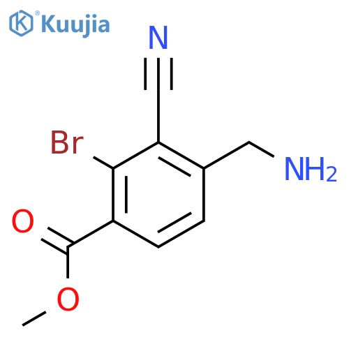 Methyl 4-aminomethyl-2-bromo-3-cyanobenzoate structure