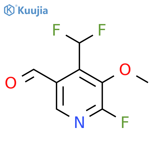 4-(Difluoromethyl)-2-fluoro-3-methoxypyridine-5-carboxaldehyde structure