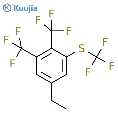 2,3-Bis(trifluoromethyl)-5-ethyl(trifluoromethylthio)benzene structure