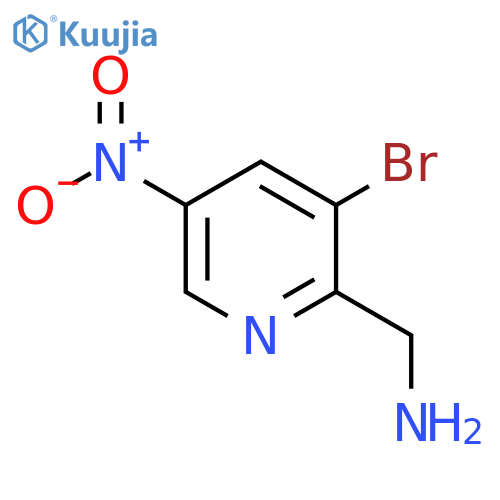 2-Aminomethyl-3-bromo-5-nitropyridine structure