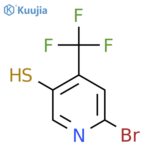 2-Bromo-5-mercapto-4-(trifluoromethyl)pyridine structure