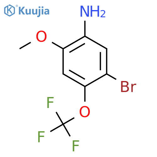 5-Bromo-2-methoxy-4-(trifluoromethoxy)aniline structure