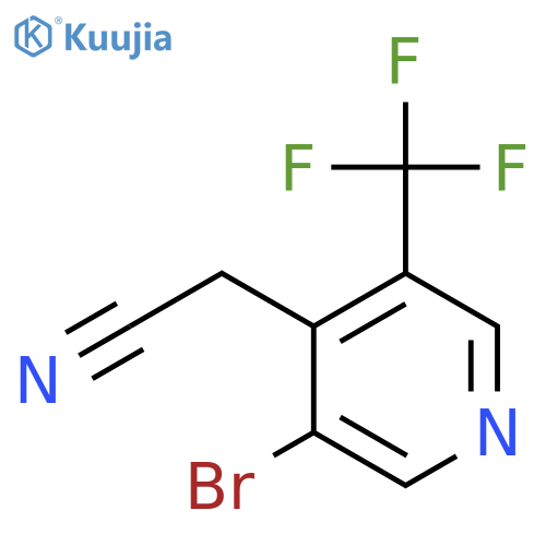 3-Bromo-5-(trifluoromethyl)pyridine-4-acetonitrile structure