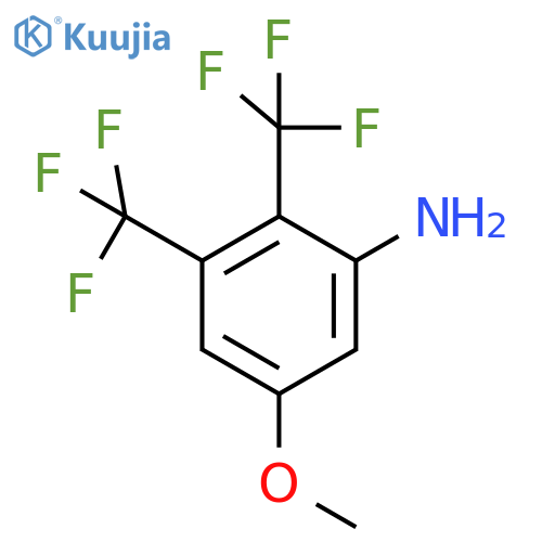 2,3-Bis(trifluoromethyl)-5-methoxyaniline structure
