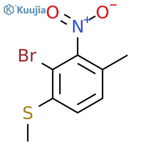 2-Bromo-4-methyl-3-nitrothioanisole structure