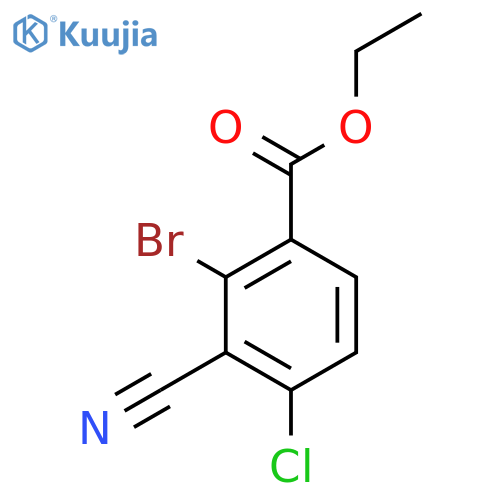Ethyl 2-bromo-4-chloro-3-cyanobenzoate structure