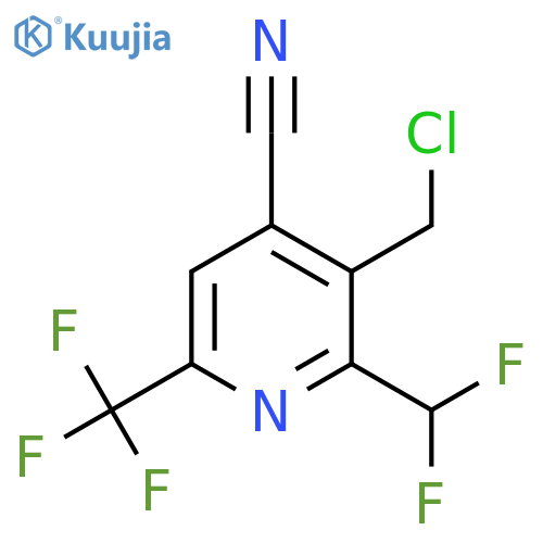 3-(Chloromethyl)-4-cyano-2-(difluoromethyl)-6-(trifluoromethyl)pyridine structure