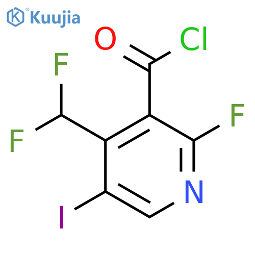 4-(Difluoromethyl)-2-fluoro-5-iodopyridine-3-carbonyl chloride structure