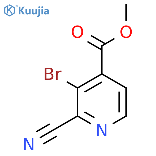 Methyl 3-bromo-2-cyanoisonicotinate structure