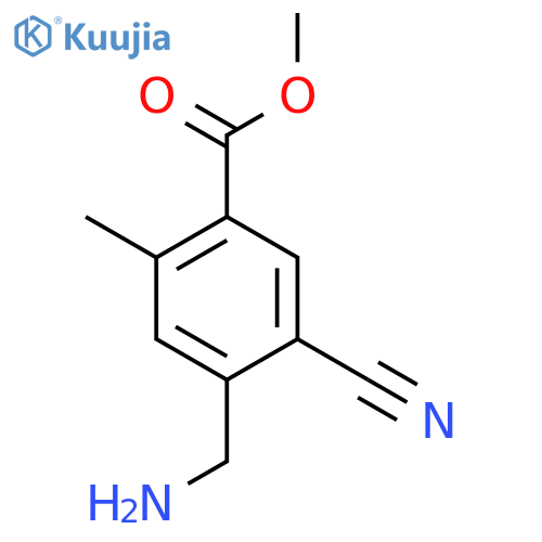 Methyl 4-aminomethyl-5-cyano-2-methylbenzoate structure