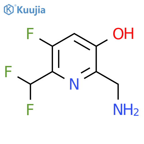 2-(Aminomethyl)-6-(difluoromethyl)-5-fluoro-3-hydroxypyridine structure
