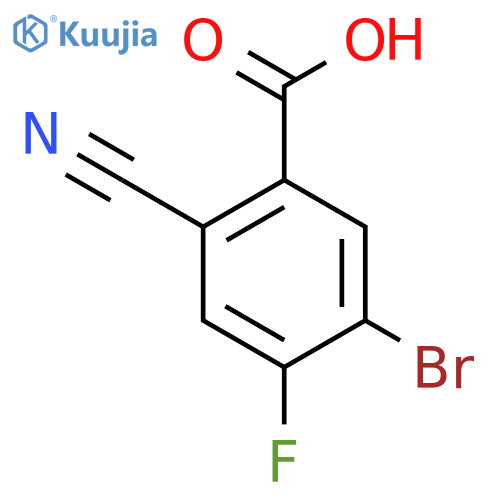 5-Bromo-2-cyano-4-fluorobenzoic acid structure