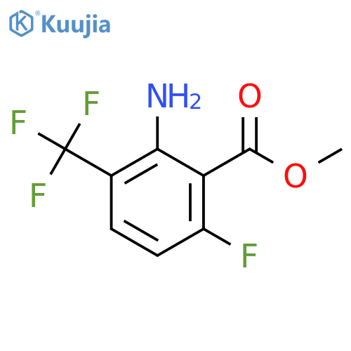 Methyl 2-amino-6-fluoro-3-(trifluoromethyl)benzoate structure