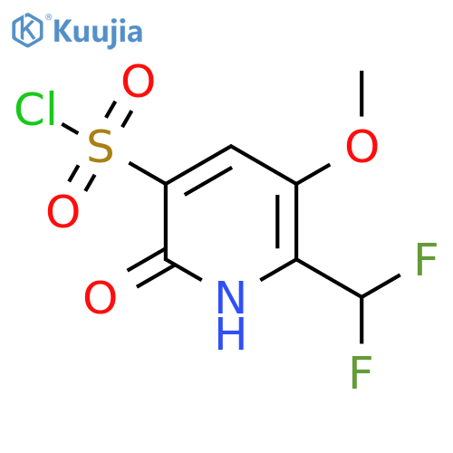 2-(Difluoromethyl)-6-hydroxy-3-methoxypyridine-5-sulfonyl chloride structure