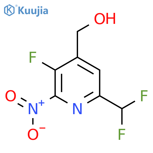 6-(Difluoromethyl)-3-fluoro-2-nitropyridine-4-methanol structure
