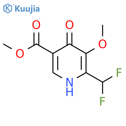 Methyl 2-(difluoromethyl)-4-hydroxy-3-methoxypyridine-5-carboxylate structure