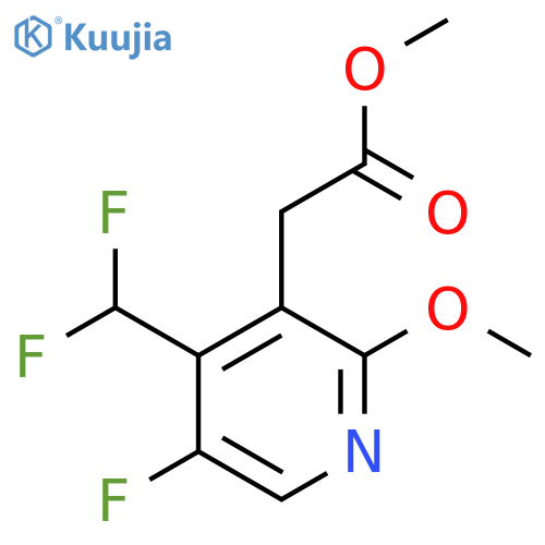 Methyl 4-(difluoromethyl)-5-fluoro-2-methoxypyridine-3-acetate structure