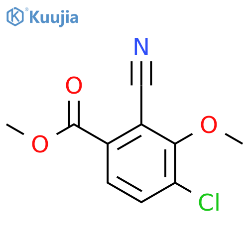 Methyl 4-chloro-2-cyano-3-methoxybenzoate structure