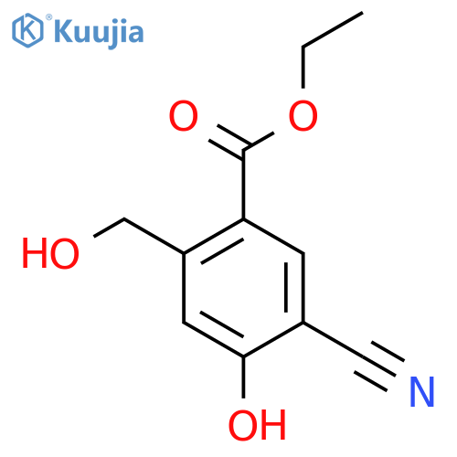 Ethyl 5-cyano-4-hydroxy-2-(hydroxymethyl)benzoate structure