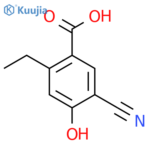 5-Cyano-2-ethyl-4-hydroxybenzoic acid structure