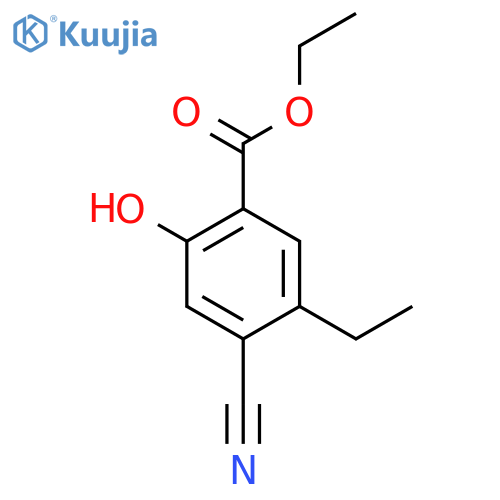 Ethyl 4-cyano-5-ethyl-2-hydroxybenzoate structure