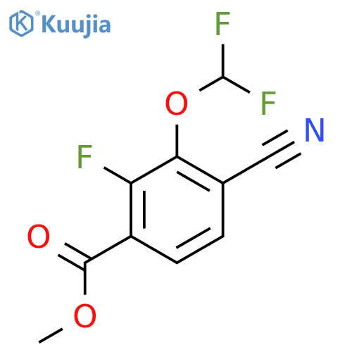 Methyl 4-cyano-3-difluoromethoxy-2-fluorobenzoate structure