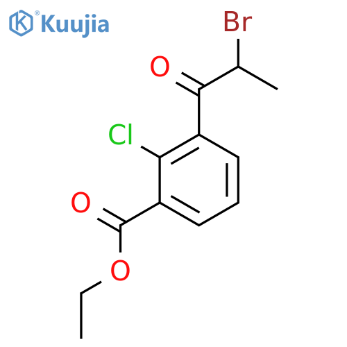 Ethyl 3-(2-bromopropanoyl)-2-chlorobenzoate structure