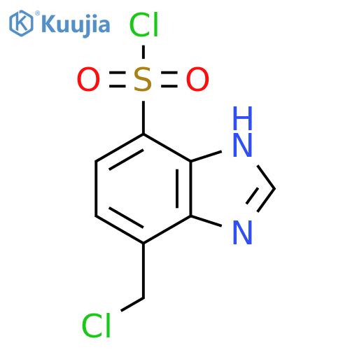 4-Chloromethyl-1H-benzimidazole-7-sulfonyl chloride structure
