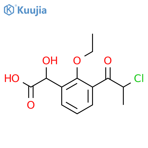3-(2-Chloropropanoyl)-2-ethoxymandelic acid structure