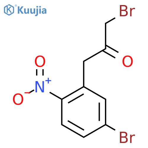 1-Bromo-3-(5-bromo-2-nitrophenyl)propan-2-one structure