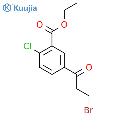 Ethyl 5-(3-bromopropanoyl)-2-chlorobenzoate structure