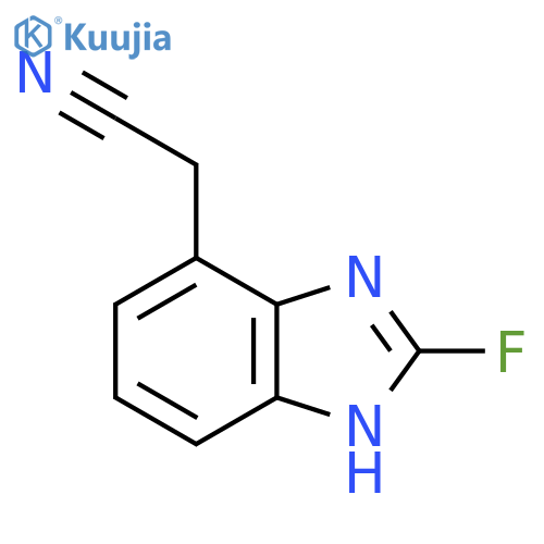 2-Fluoro-1H-benzimidazole-4-acetonitrile structure