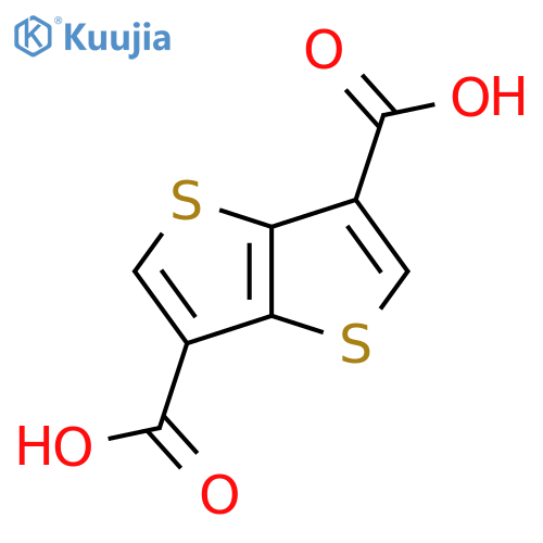 Thieno[3,2-b]thiophene-3,6-dicarboxylic acid structure