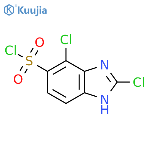 2,4-Dichloro-1H-benzimidazole-5-sulfonyl chloride structure