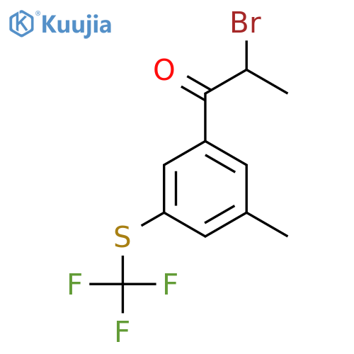 3-(2-Bromopropanoyl)-5-(trifluoromethylthio)toluene structure