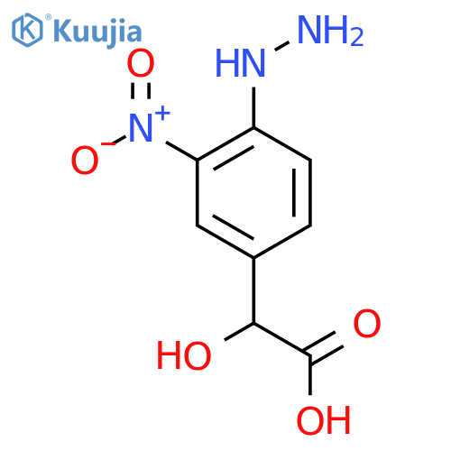 4-Hydrazinyl-3-nitromandelic acid structure