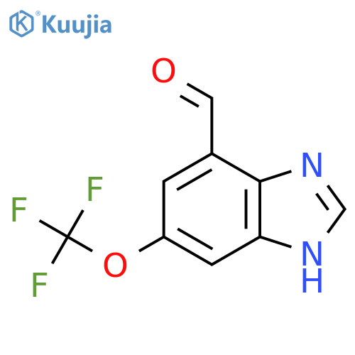 7-Formyl-5-trifluoromethoxy-1H-benzimidazole structure