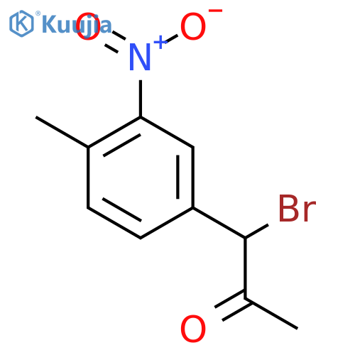 4-(1-Bromo-2-oxopropyl)-2-nitrotoluene structure
