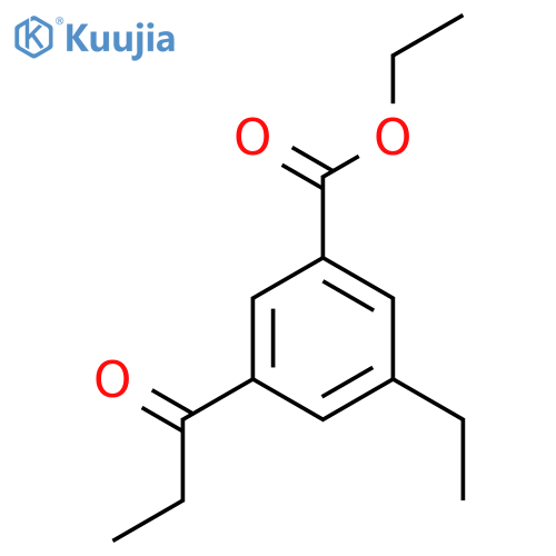 Ethyl 3-ethyl-5-propionylbenzoate structure