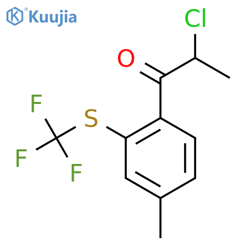 4-(2-Chloropropanoyl)-3-(trifluoromethylthio)toluene structure