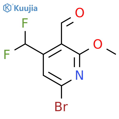 6-Bromo-4-(difluoromethyl)-2-methoxypyridine-3-carboxaldehyde structure