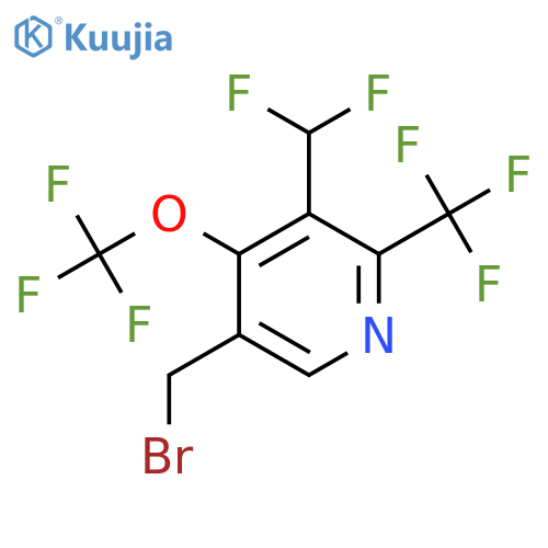 5-(Bromomethyl)-3-(difluoromethyl)-4-(trifluoromethoxy)-2-(trifluoromethyl)pyridine structure
