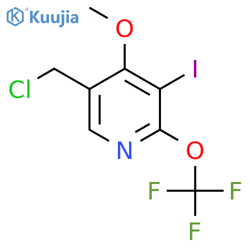 5-(Chloromethyl)-3-iodo-4-methoxy-2-(trifluoromethoxy)pyridine structure
