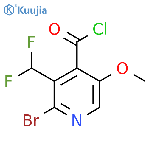 2-Bromo-3-(difluoromethyl)-5-methoxypyridine-4-carbonyl chloride structure