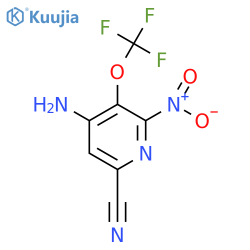 4-Amino-6-cyano-2-nitro-3-(trifluoromethoxy)pyridine structure