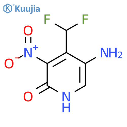 5-Amino-4-(difluoromethyl)-2-hydroxy-3-nitropyridine structure