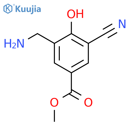 Methyl 3-aminomethyl-5-cyano-4-hydroxybenzoate structure