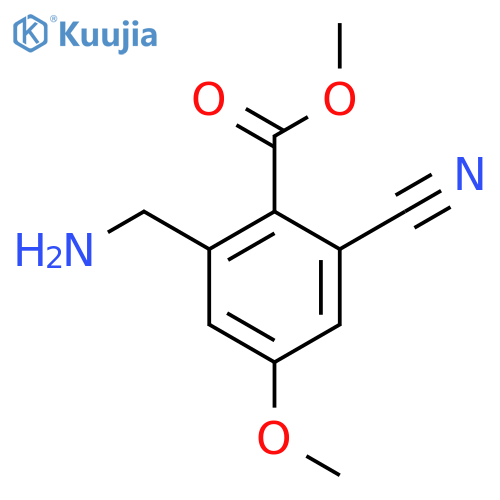 Methyl 2-aminomethyl-6-cyano-4-methoxybenzoate structure