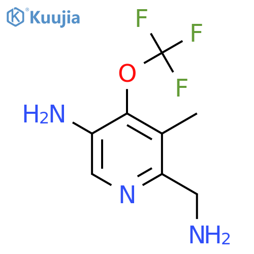 5-Amino-2-(aminomethyl)-3-methyl-4-(trifluoromethoxy)pyridine structure